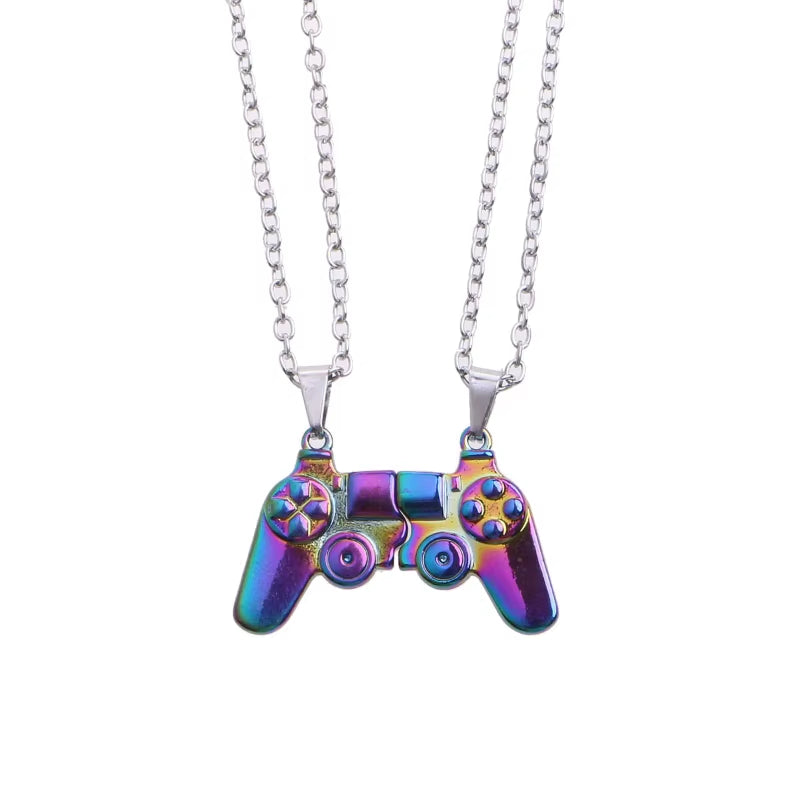 Magnet Game Controller Necklace for Couple